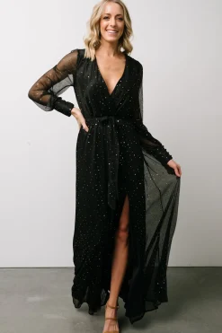 New Baltic Born Abigail Sparkle Gown | Black