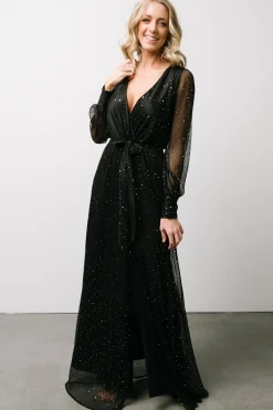New Baltic Born Abigail Sparkle Gown | Black