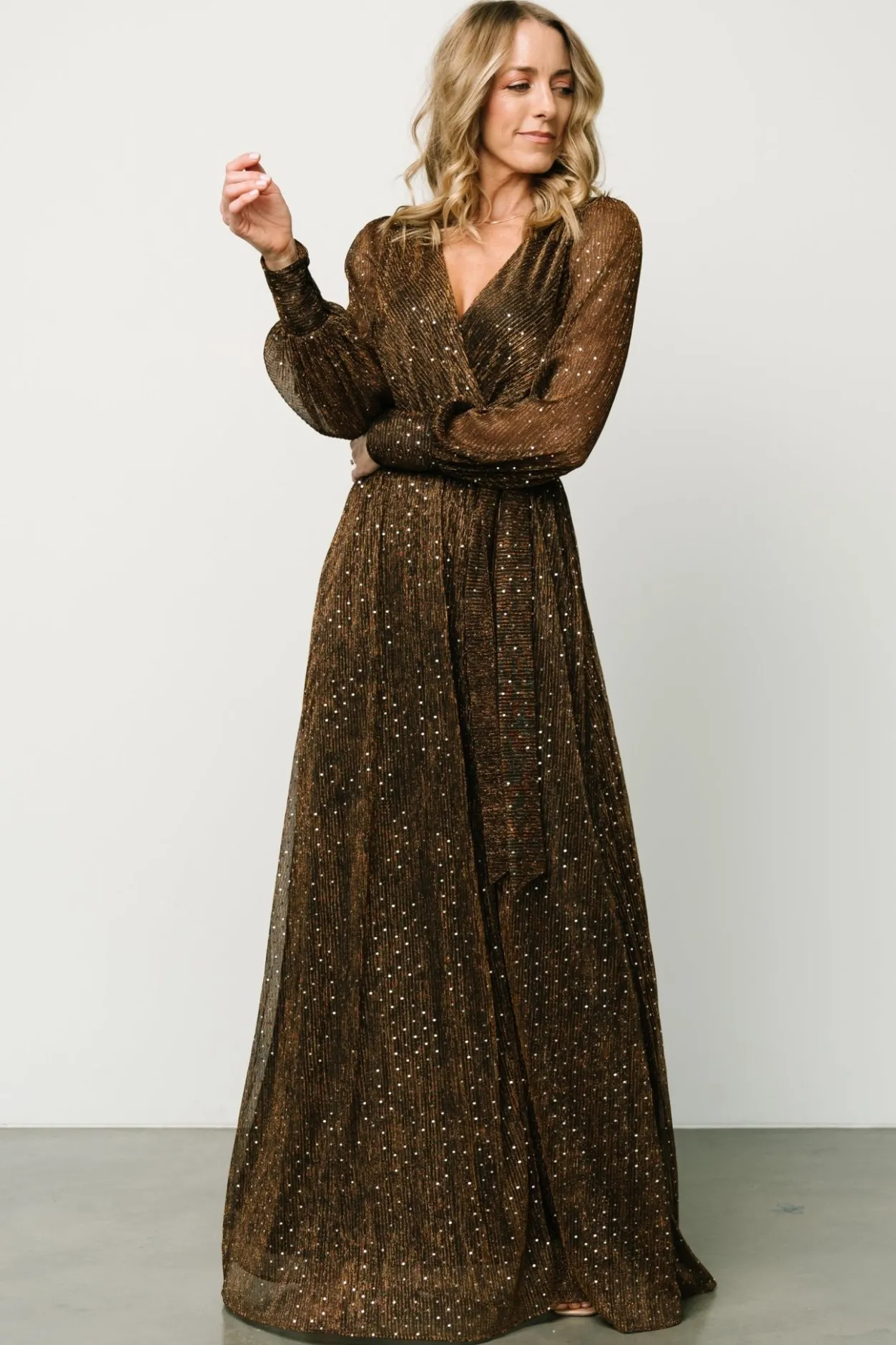 Outlet Baltic Born Abigail Sparkle Gown | Bronze