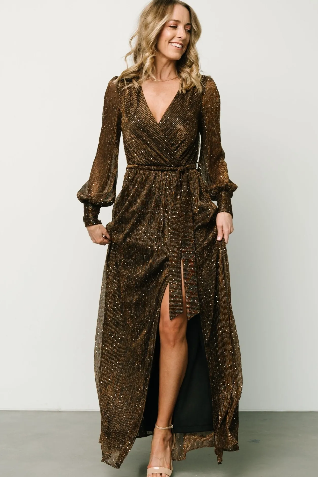 Outlet Baltic Born Abigail Sparkle Gown | Bronze