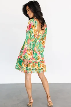 Outlet Baltic Born Acapulco Short Dress | Green Multi Print GreenMultiPrint