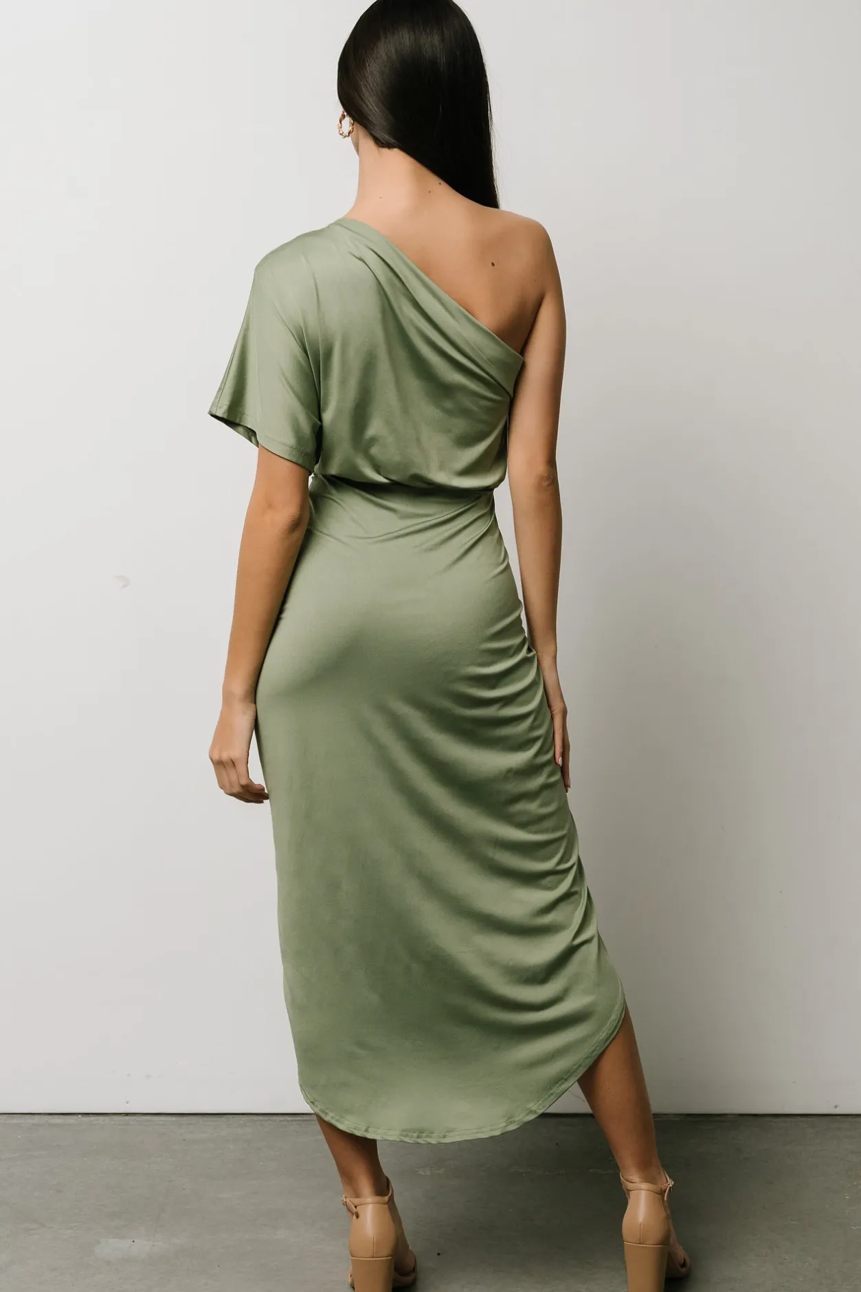 Outlet Baltic Born Addison Midi Dress | Dusty Sage DustySage