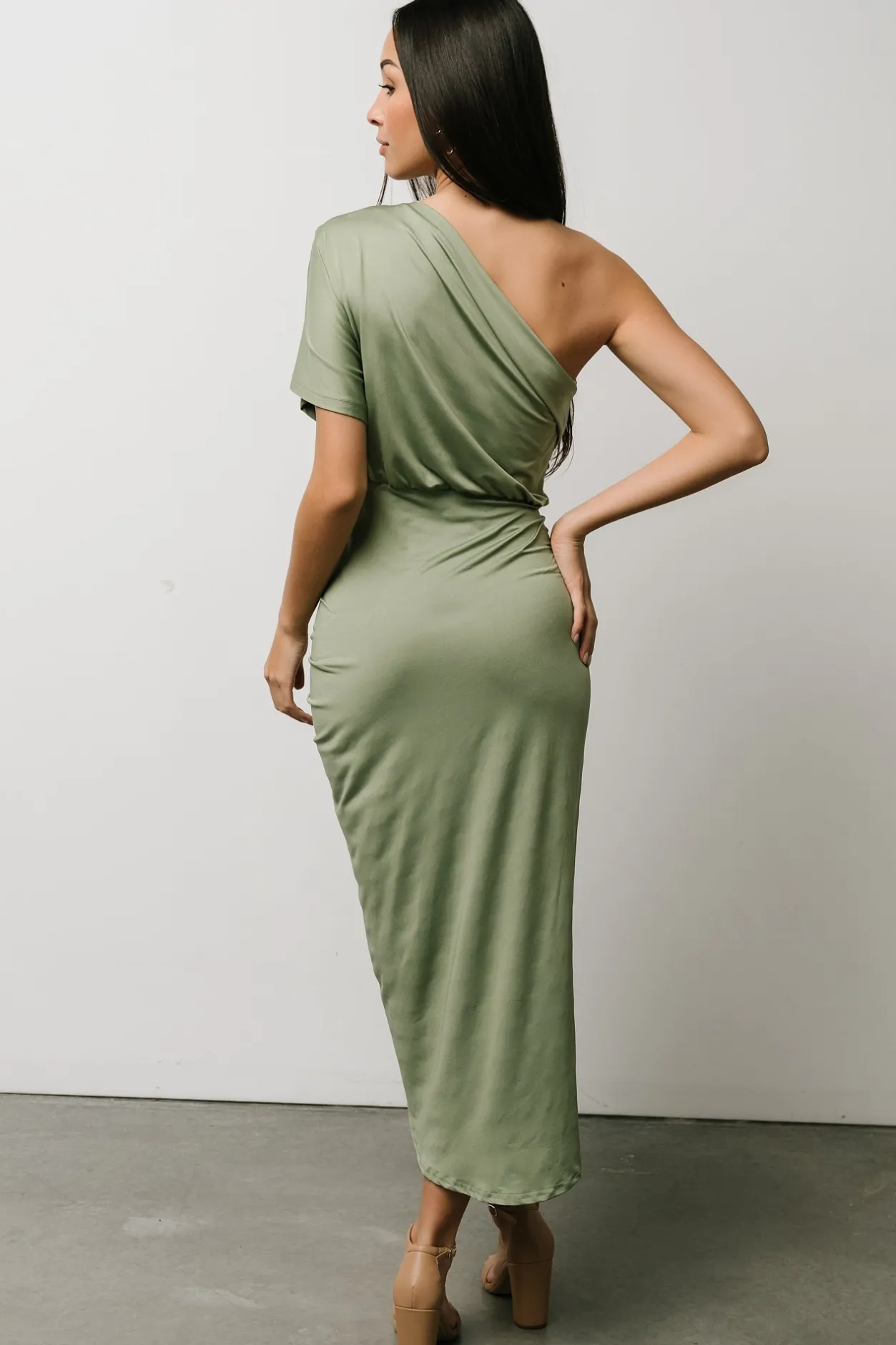Outlet Baltic Born Addison Midi Dress | Dusty Sage DustySage