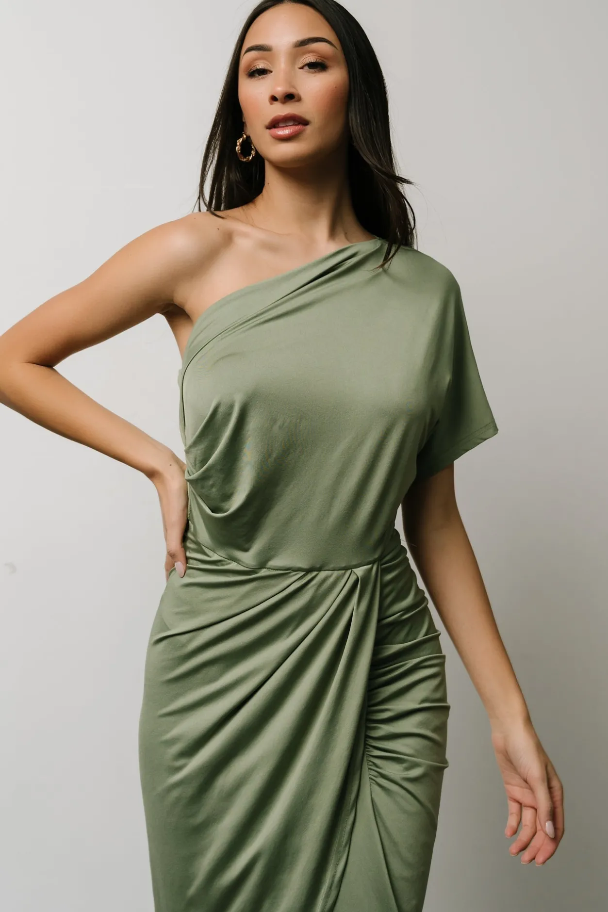 Outlet Baltic Born Addison Midi Dress | Dusty Sage DustySage