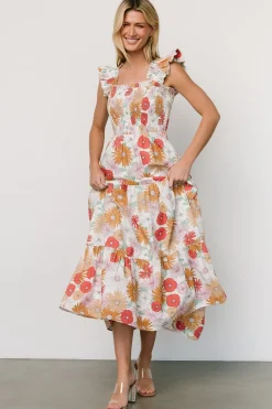 Clearance Baltic Born Adela Maxi Dress | Cream Multi Floral CreamMultiFloral
