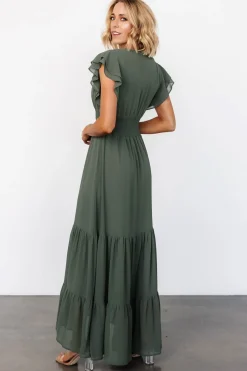 Clearance Baltic Born Adelina Maxi Dress | Dark Sage DarkSage