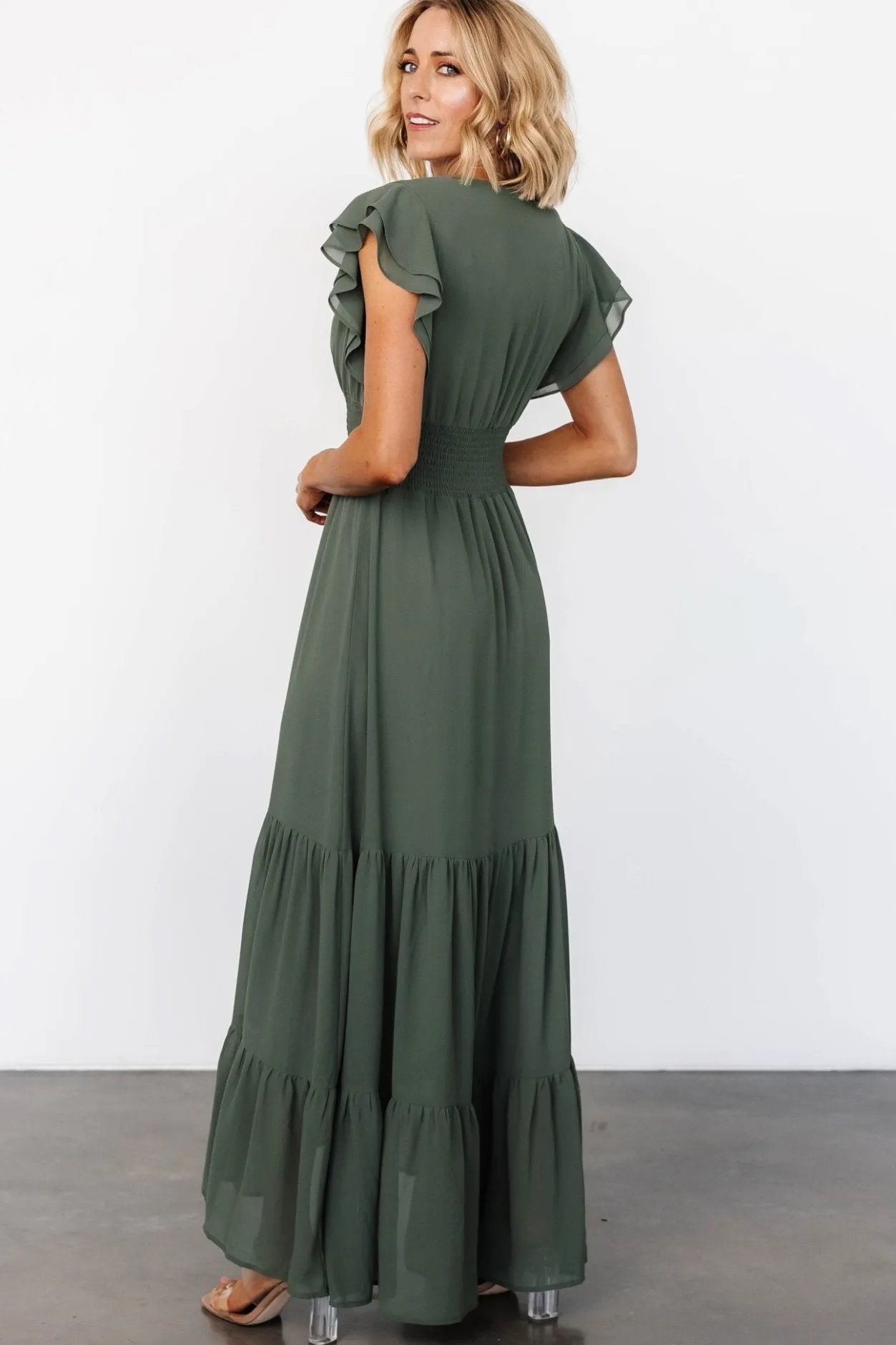Clearance Baltic Born Adelina Maxi Dress | Dark Sage DarkSage