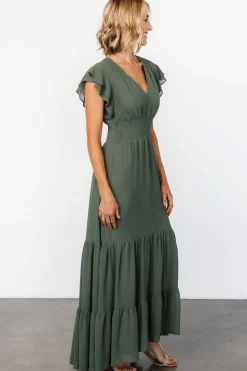 Clearance Baltic Born Adelina Maxi Dress | Dark Sage DarkSage