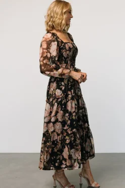 Hot Baltic Born Adeline Smocked Maxi Dress | Midnight Floral MidnightFloral