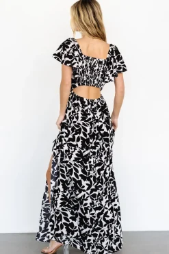 Hot Baltic Born Adira Maxi Dress | Black Floral BlackFloral