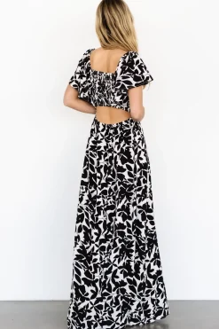 Hot Baltic Born Adira Maxi Dress | Black Floral BlackFloral