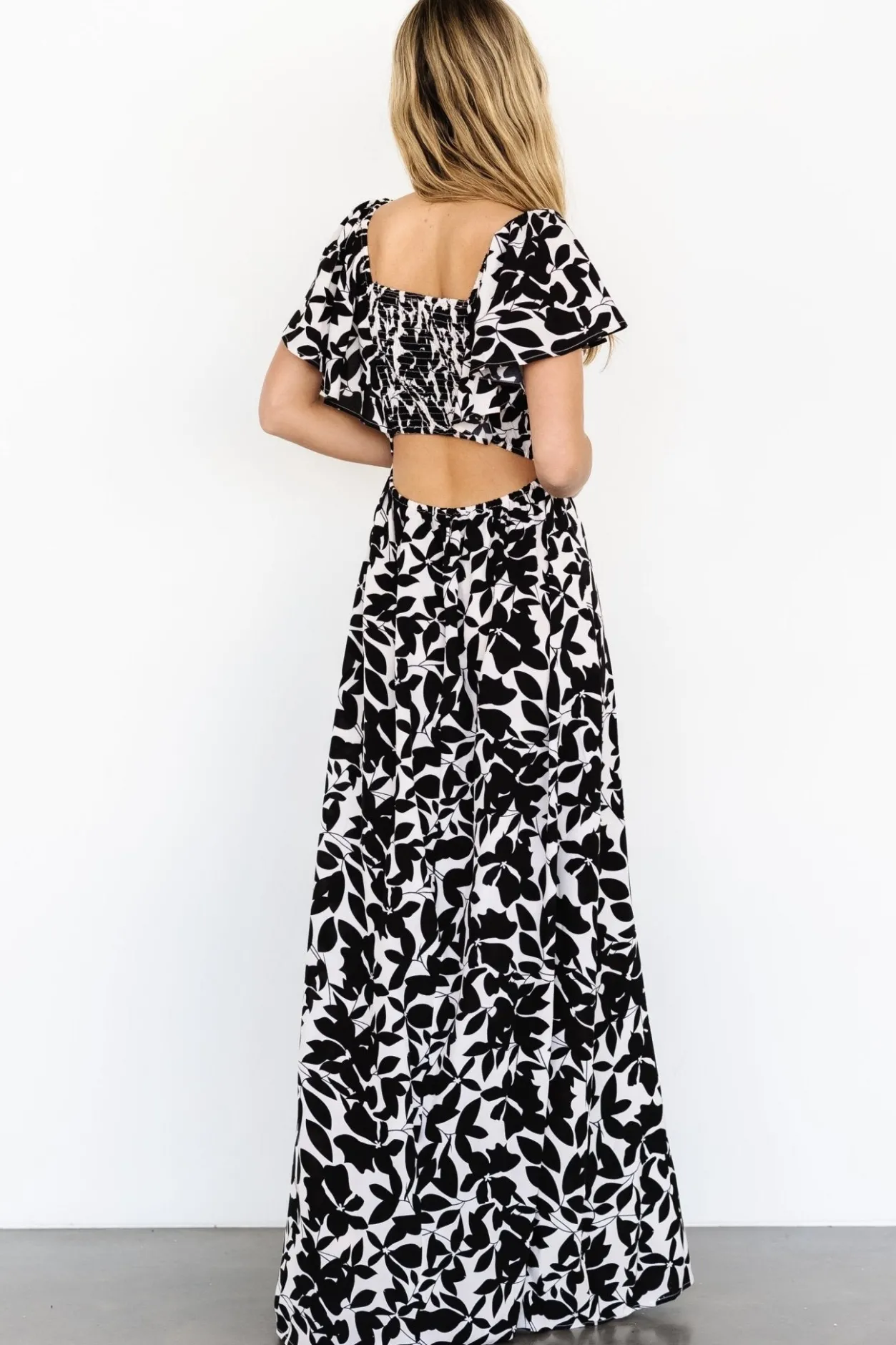 Hot Baltic Born Adira Maxi Dress | Black Floral BlackFloral