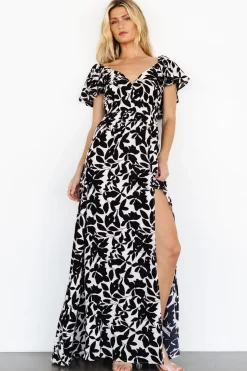 Hot Baltic Born Adira Maxi Dress | Black Floral BlackFloral