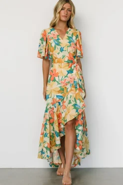 Online Baltic Born Adrianna Wrap Maxi Dress | Multi Floral MultiFloral