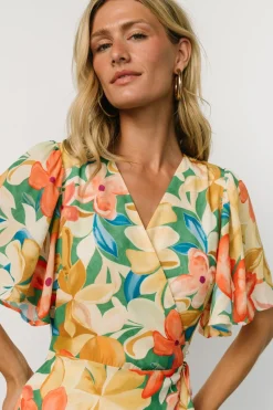 Online Baltic Born Adrianna Wrap Maxi Dress | Multi Floral MultiFloral