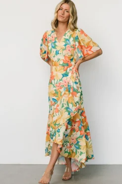Online Baltic Born Adrianna Wrap Maxi Dress | Multi Floral MultiFloral
