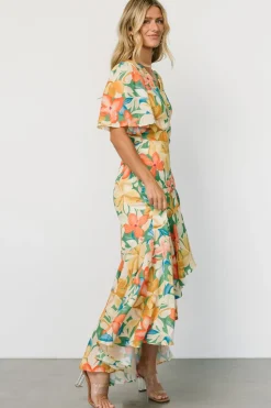Online Baltic Born Adrianna Wrap Maxi Dress | Multi Floral MultiFloral