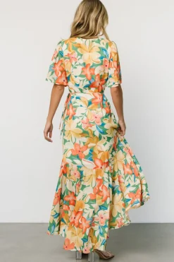 Online Baltic Born Adrianna Wrap Maxi Dress | Multi Floral MultiFloral