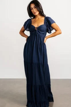 Outlet Baltic Born Agatha Maxi Dress | Dark Blue DarkBlue