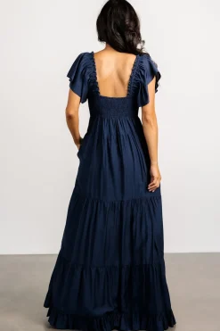 Outlet Baltic Born Agatha Maxi Dress | Dark Blue DarkBlue