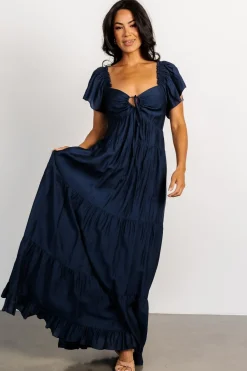 Outlet Baltic Born Agatha Maxi Dress | Dark Blue DarkBlue