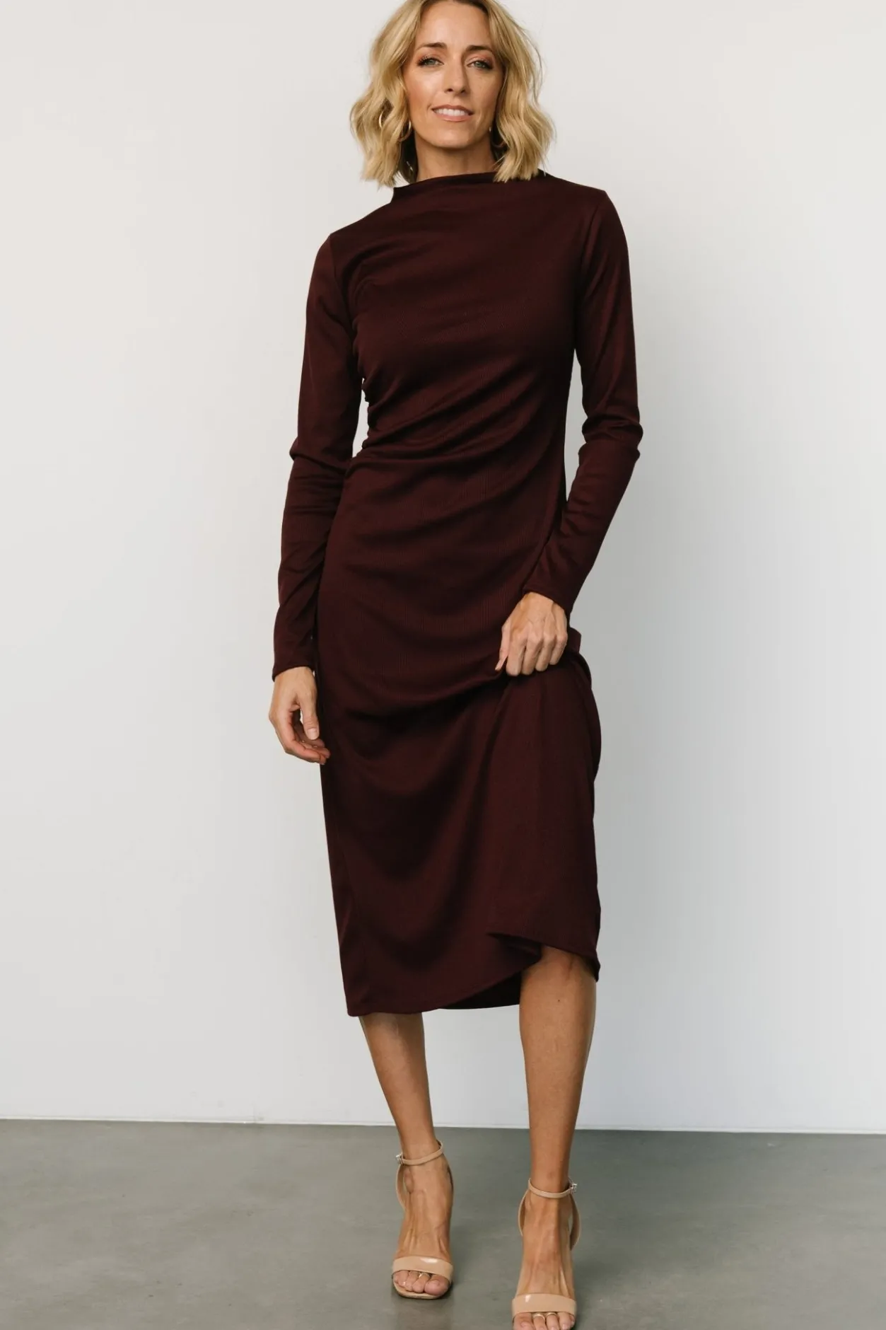 Outlet Baltic Born Aiko Mock Neck Dress | Mulberry