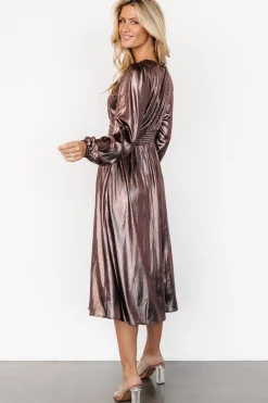 Hot Baltic Born Aisha Shimmer Dress | Bronze