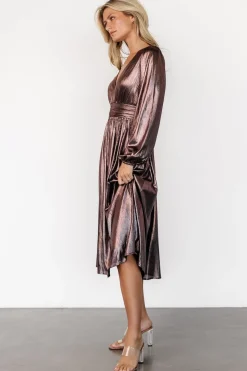 Hot Baltic Born Aisha Shimmer Dress | Bronze