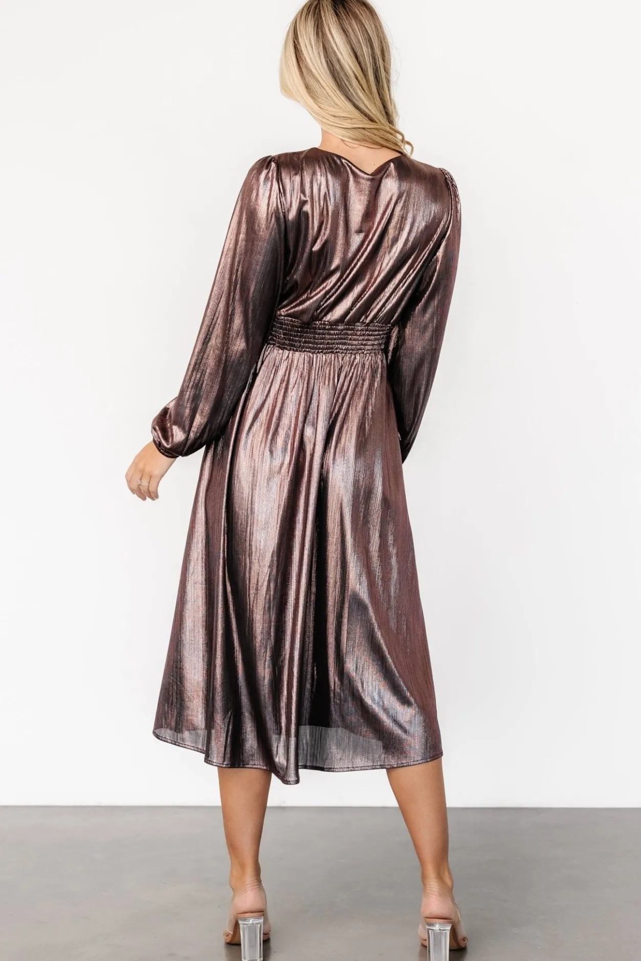 Hot Baltic Born Aisha Shimmer Dress | Bronze