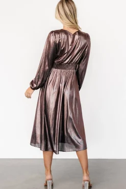 Hot Baltic Born Aisha Shimmer Dress | Bronze