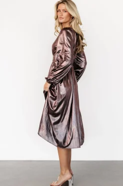 Hot Baltic Born Aisha Shimmer Dress | Bronze