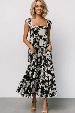 Clearance Baltic Born Aita Maxi Dress | Black + Ivory Floral Black+IvoryFloral