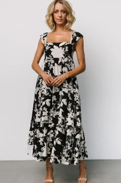 Clearance Baltic Born Aita Maxi Dress | Black + Ivory Floral Black+IvoryFloral