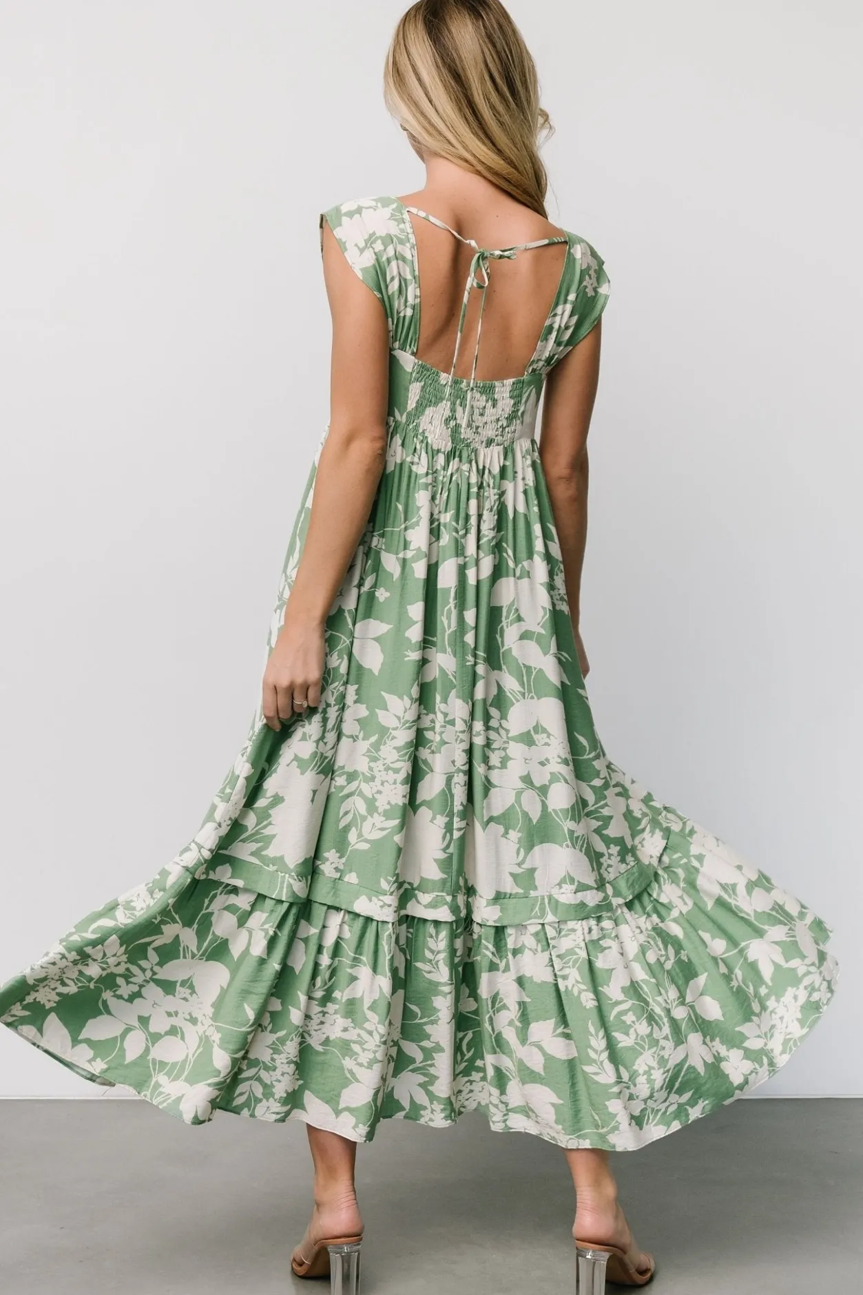 Discount Baltic Born Aita Maxi Dress | Green + Ivory Floral Green+IvoryFloral