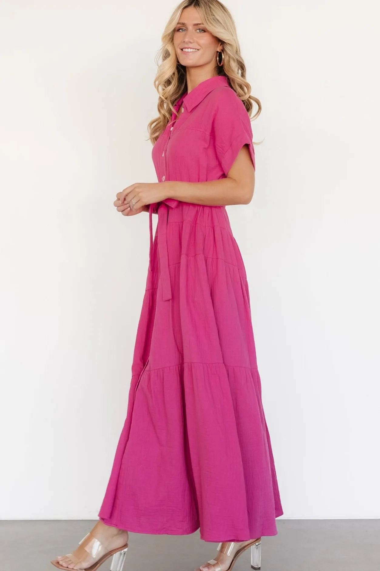 Best Baltic Born Aizey Button Up Maxi Dress | Pink
