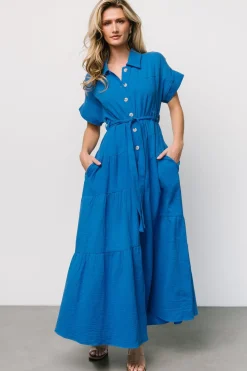 Hot Baltic Born Aizey Button Up Maxi Dress | Blue