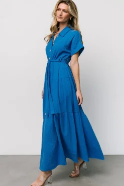 Hot Baltic Born Aizey Button Up Maxi Dress | Blue
