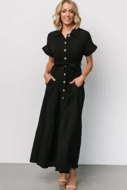 Discount Baltic Born Aizey Button Up Maxi Dress | Black