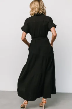 Discount Baltic Born Aizey Button Up Maxi Dress | Black