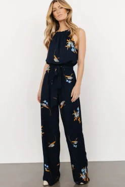 Best Baltic Born Alameda Halter Jumpsuit | Navy Blue Floral NavyBlueFloral