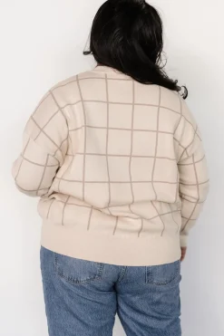 Outlet Baltic Born Alden Knit Sweater | Oatmeal + Taupe Oatmeal+Taupe