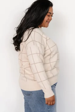 Outlet Baltic Born Alden Knit Sweater | Oatmeal + Taupe Oatmeal+Taupe