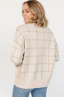 Outlet Baltic Born Alden Knit Sweater | Oatmeal + Taupe Oatmeal+Taupe