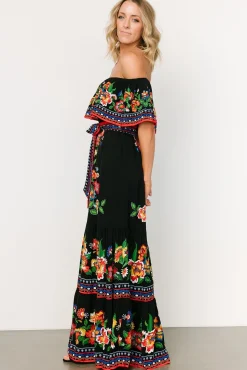 Discount Baltic Born Alejandra Maxi Dress | Black Multi Floral BlackMultiFloral