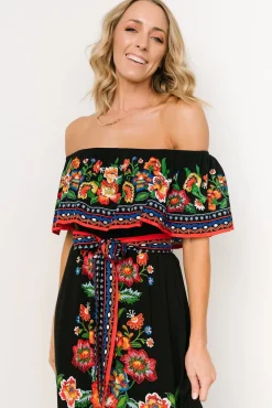 Discount Baltic Born Alejandra Maxi Dress | Black Multi Floral BlackMultiFloral
