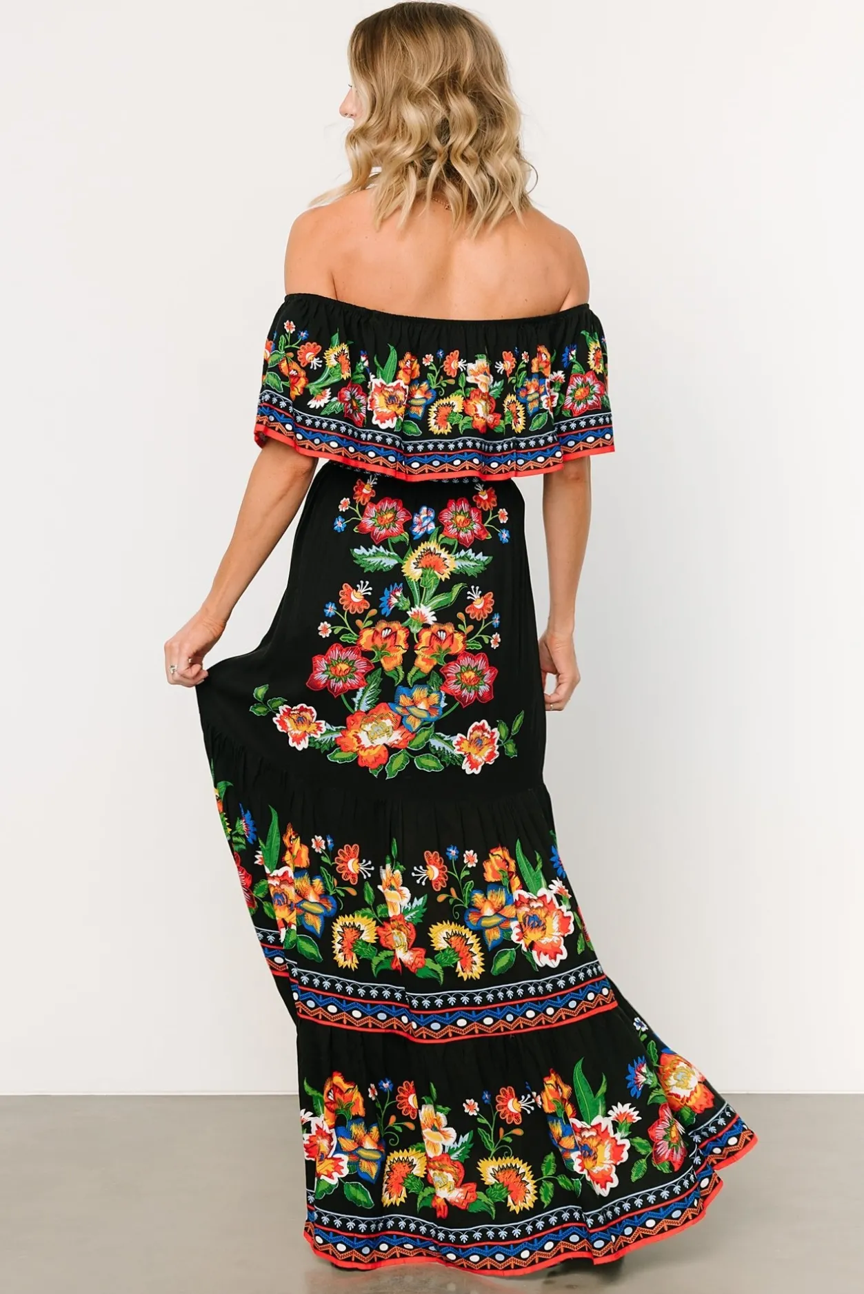 Discount Baltic Born Alejandra Maxi Dress | Black Multi Floral BlackMultiFloral