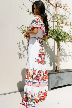 Sale Baltic Born Alejandra Maxi Dress | Ivory Multi Floral IvoryMultiFloral