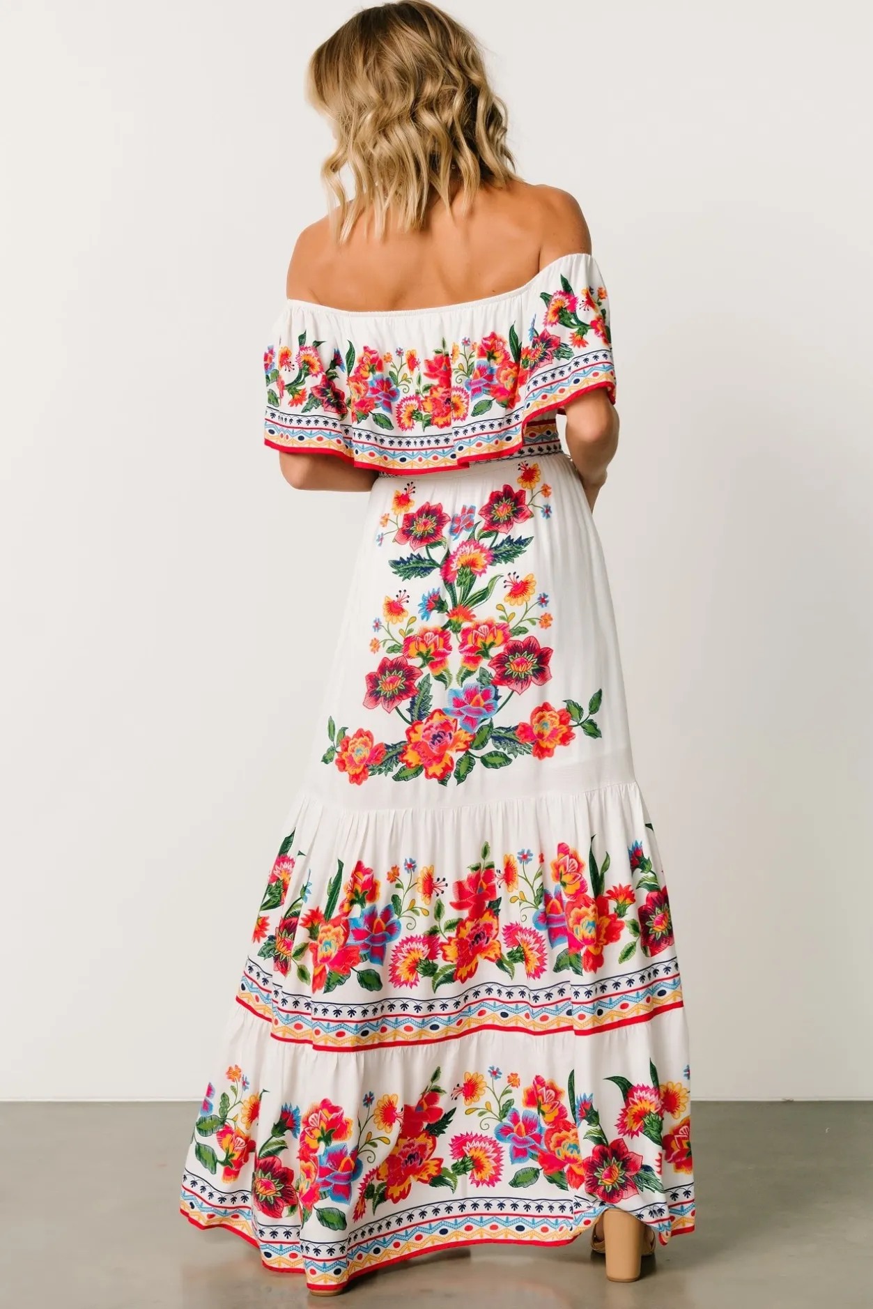 Sale Baltic Born Alejandra Maxi Dress | Ivory Multi Floral IvoryMultiFloral