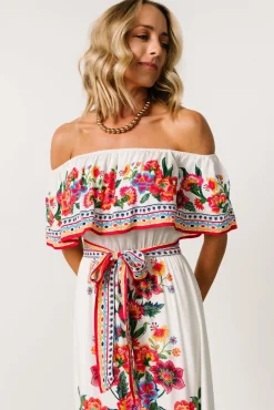 Sale Baltic Born Alejandra Maxi Dress | Ivory Multi Floral IvoryMultiFloral