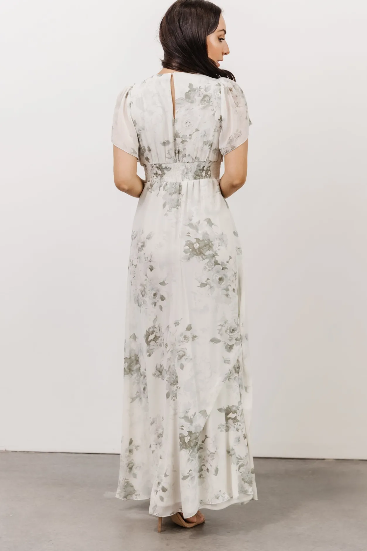 Best Baltic Born Alexandria Smocked Maxi Dress | Dusty Sage Floral DustySageFloral